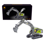 Huina Toys 1661 RC Excavator With 13 Function upgrade Alloy 3.7V 500mAh Li-ion battery ( Play Time: Approx. 20–30 mins (per charge) Remote Controller (batteries not included) USB Charging Cable 1:18 Scale