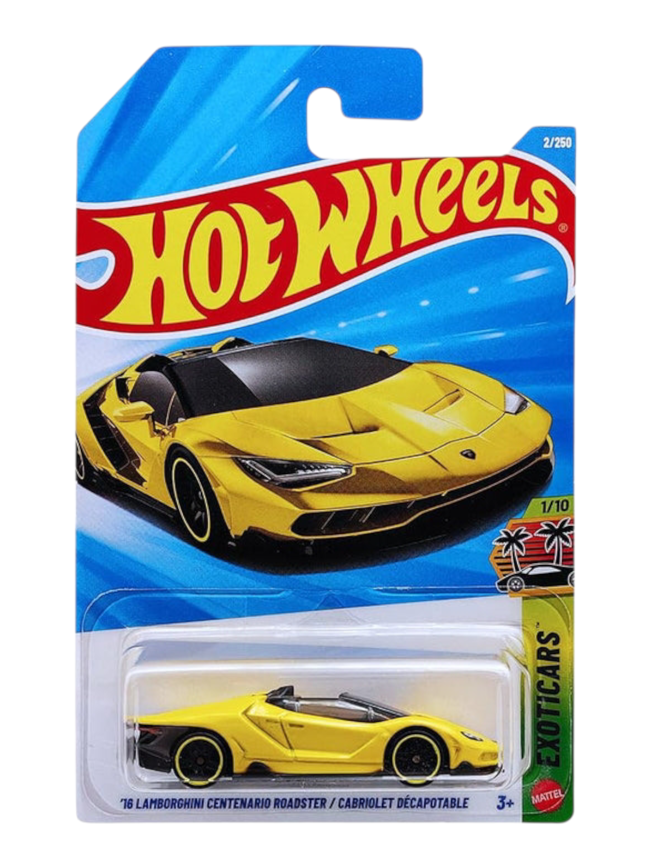 Hot Wheels 16 Lamborgini Centenario Roadster/Cabriolet Decapotable Imported Mainline 1:64 Scale