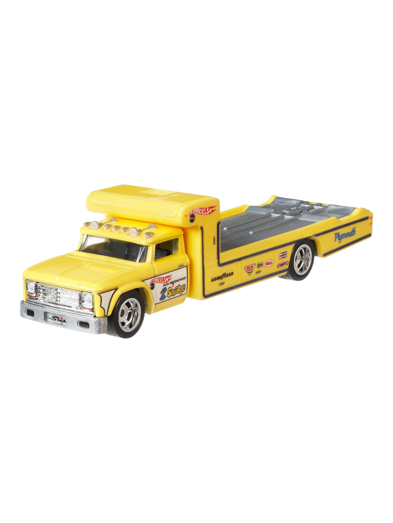 HotWheels Car Culture Team Transport 72 Plymouth Cuda Funny Car Retro Big #4 Imported 1:64 Scale (With Protector)