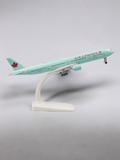 Aircraft 'Air Canada Boeing 777 Metal Diecast Airplane 20cm' Scale C-F I T W With Display Stand And Landing Wheels ( No.319)