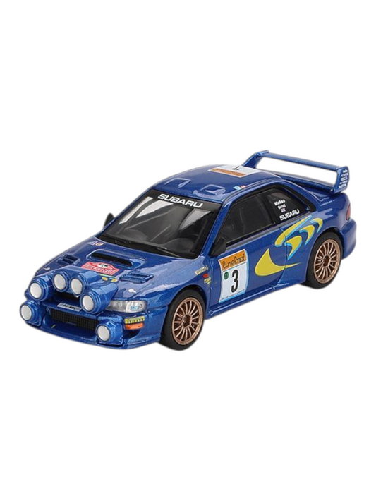 Mini GT Subaru Impreza WRC98 #3 (1998 Rally Monte-Carlo 3rd Place) Code-975 1:64 Scale
