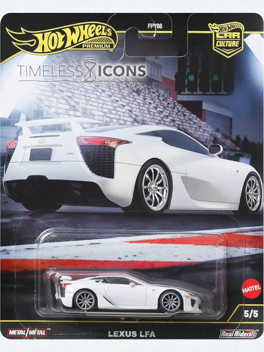 Hotwheels  timeless icons lexus lfa Imported premium 1:64 Scale JBK57.