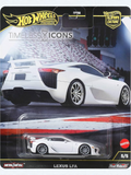 Hotwheels  timeless icons lexus lfa Imported premium 1:64 Scale JBK57.
