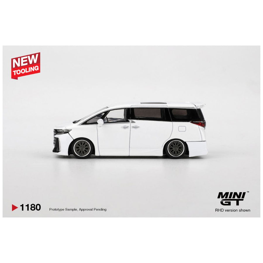 Mini GT #1180: Toyota Vellfire 40 KUHL White 1:64 Scale Diecast Model