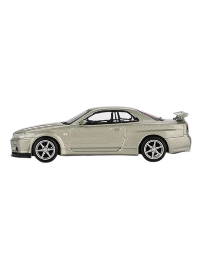 Mini GT Nissan Skyline GT-R R34 V-Spec II Nür (Millenium Jade) Code-1003 1:64 Scale