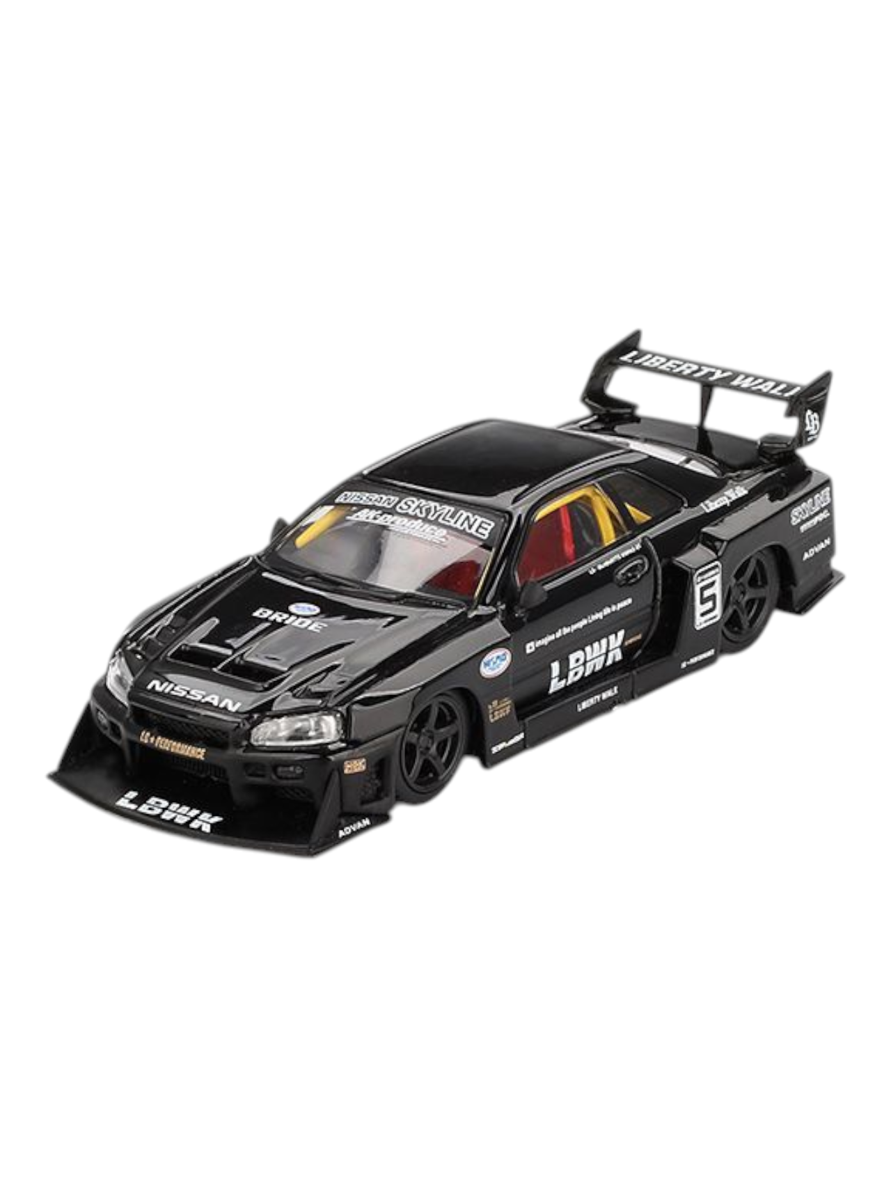 Mini GT Nissan LB-ER34 Super Silhouette (Skyline Black)