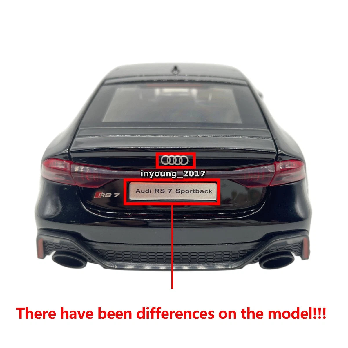 XINHAODI HCM "Audi R S7" Flash Edition(Black And Grey) Imported 1:24 Scale die-cast Model