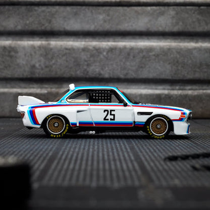 HotWheels ELITE 64 1975 BMW 3.0 csl race Imported premium rlc 1:64 Scale (with protector) jcp42