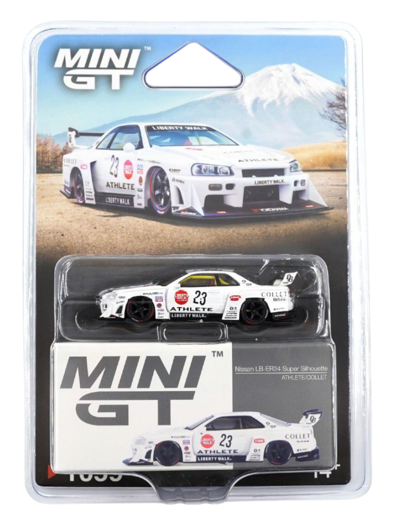 Mini GT Nissan LB-ER34 Super Silhouette (Athlete/Collet) Code-1059 1:64 Scale
