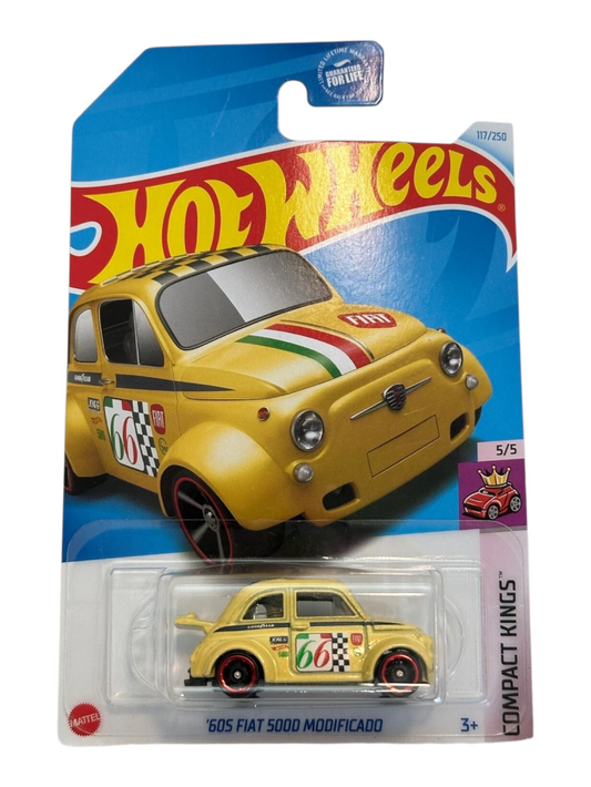HotWheels 60s flat 500D modificado Imported Mainline 1:64 Scale HTC20-N7C5