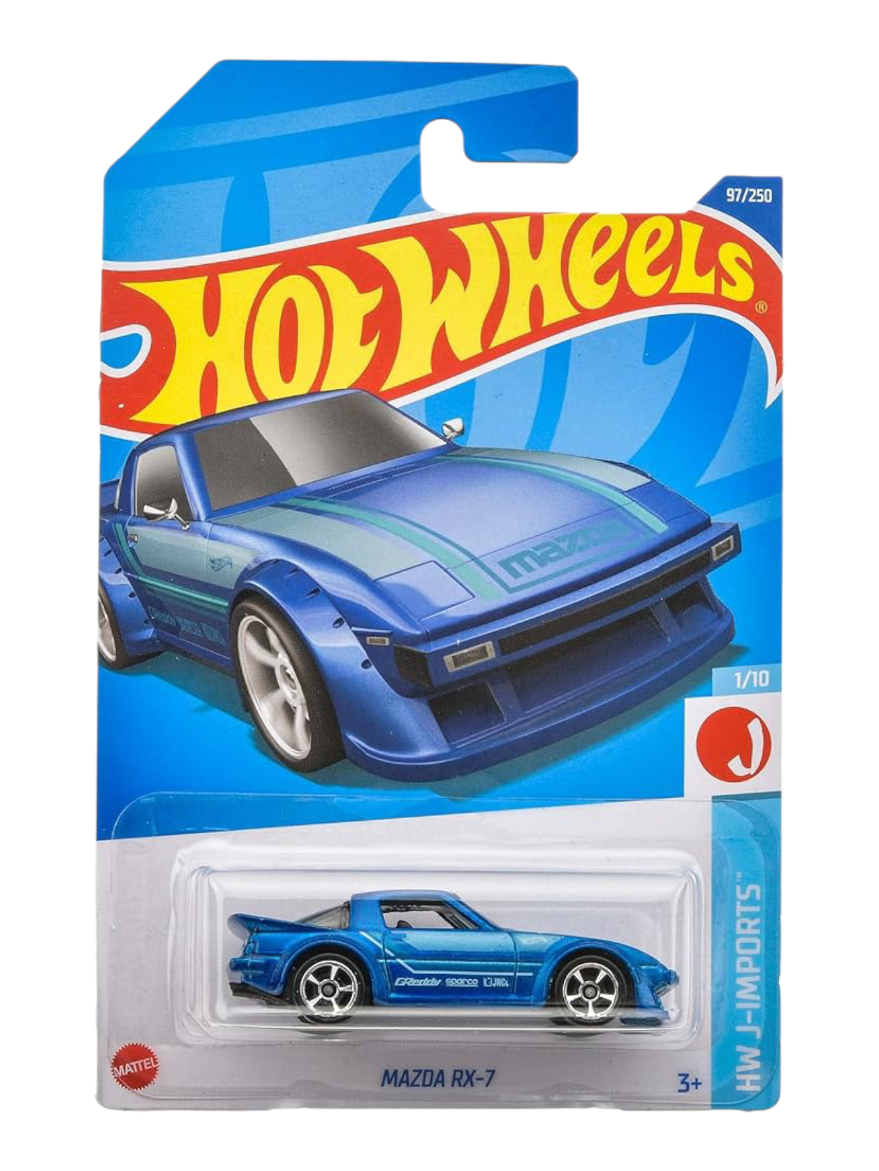 HotWheels Mazda RX-7 Imported Mainline 1:64 Scale HCV76-M7C8