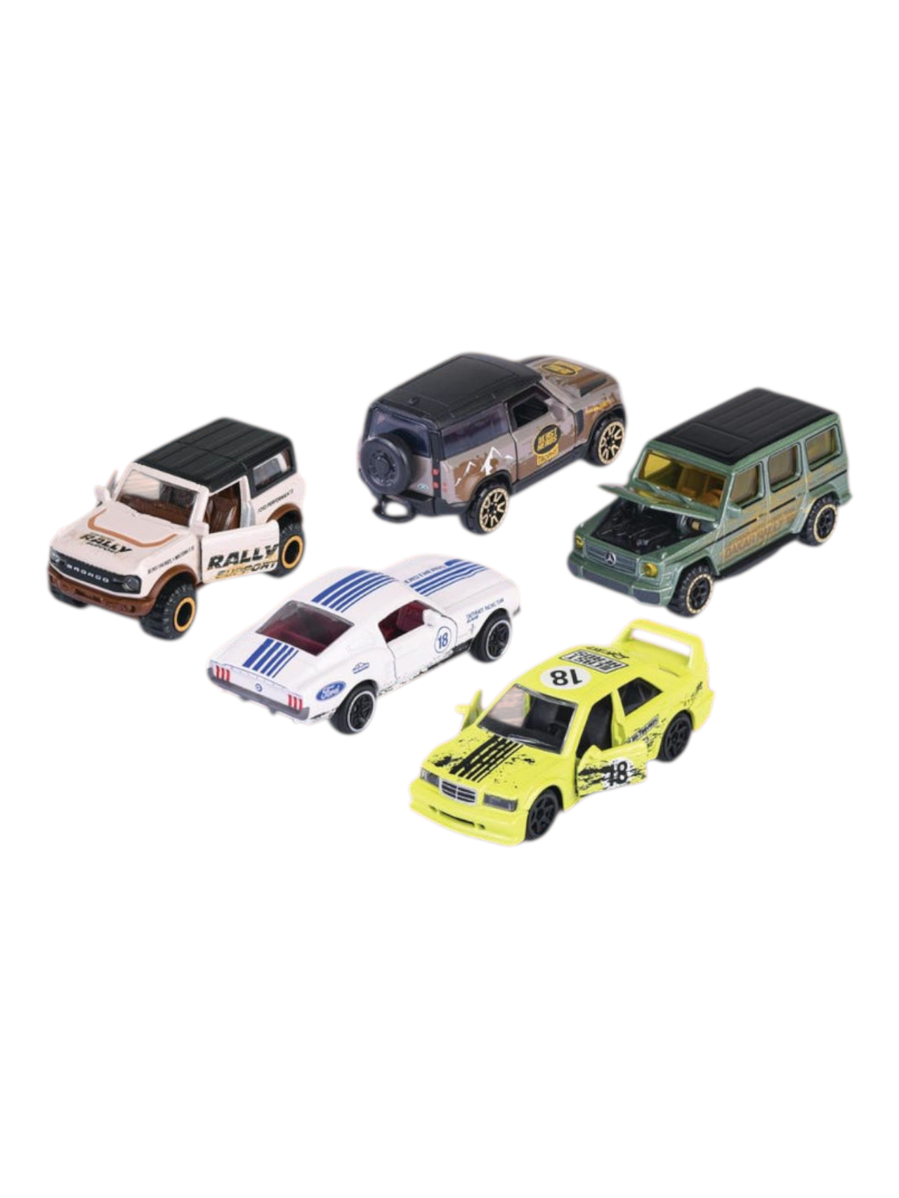 Majorette cast heads premium 5 car castheads special paint opening parts suspension 1:64 Scale 8504105002