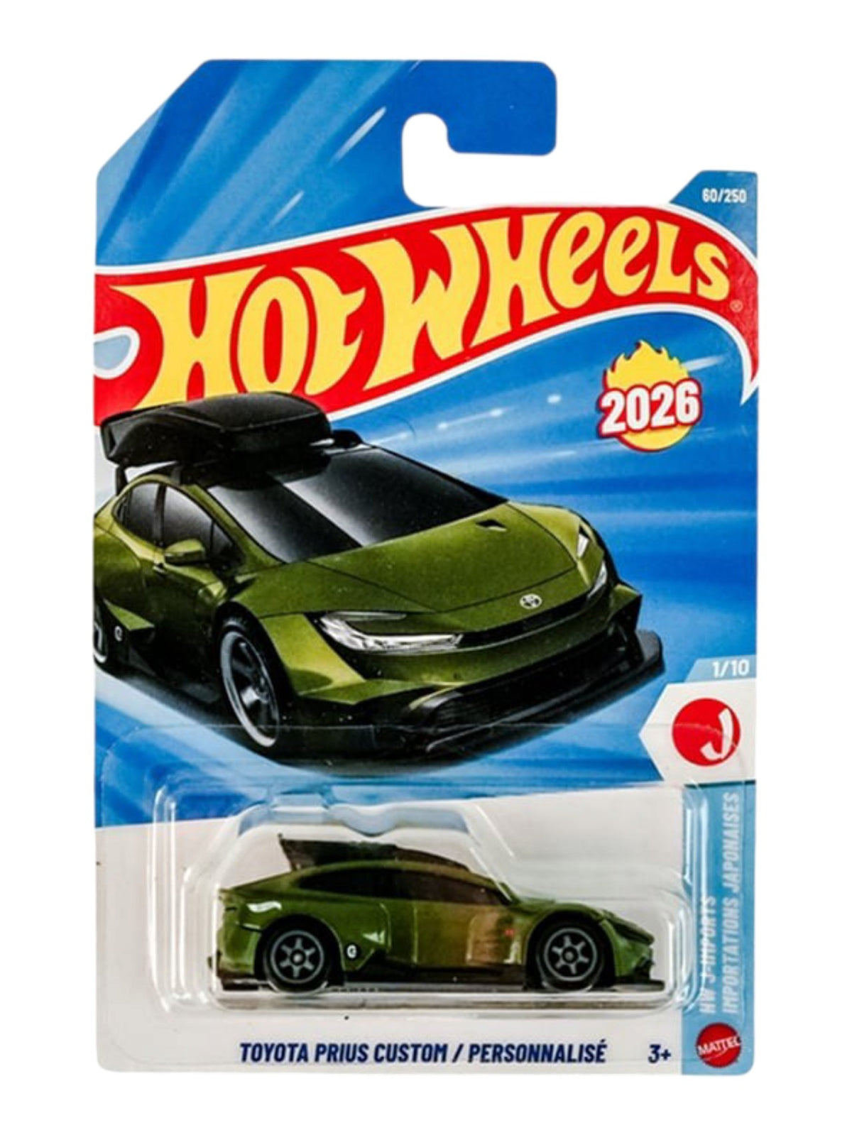 HotWheels Toyota Prius Custom/ Personnalise Imported Mainline 1:64 Scale