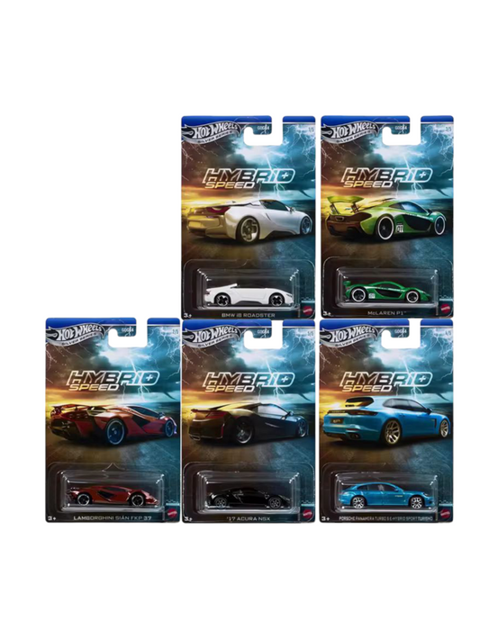 HotWheels Silver Series Hybrid Speed Set Of 5 Imported Mainline Card Art 1:64 Scale