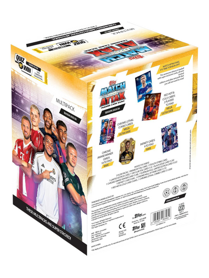 Topps UEFA Champions League Match Attax 2025 Trading and Collectible Card Game (Multipack of 12)