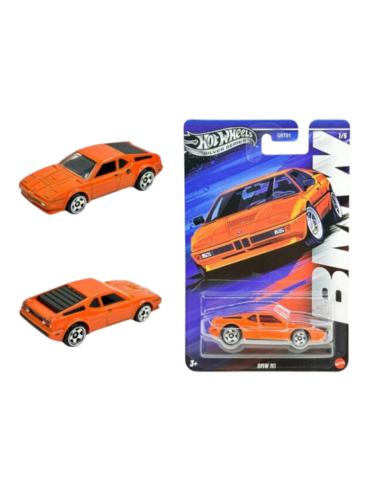 Hotwheels silver series bmw m1 imported card art mainline 1:64 Scale
