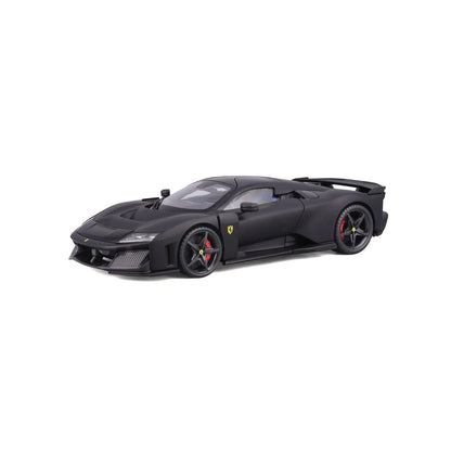 Bburago Ferrari F80 Matte Black 1:24 Scale Diecast Model Car with Acrylic Case