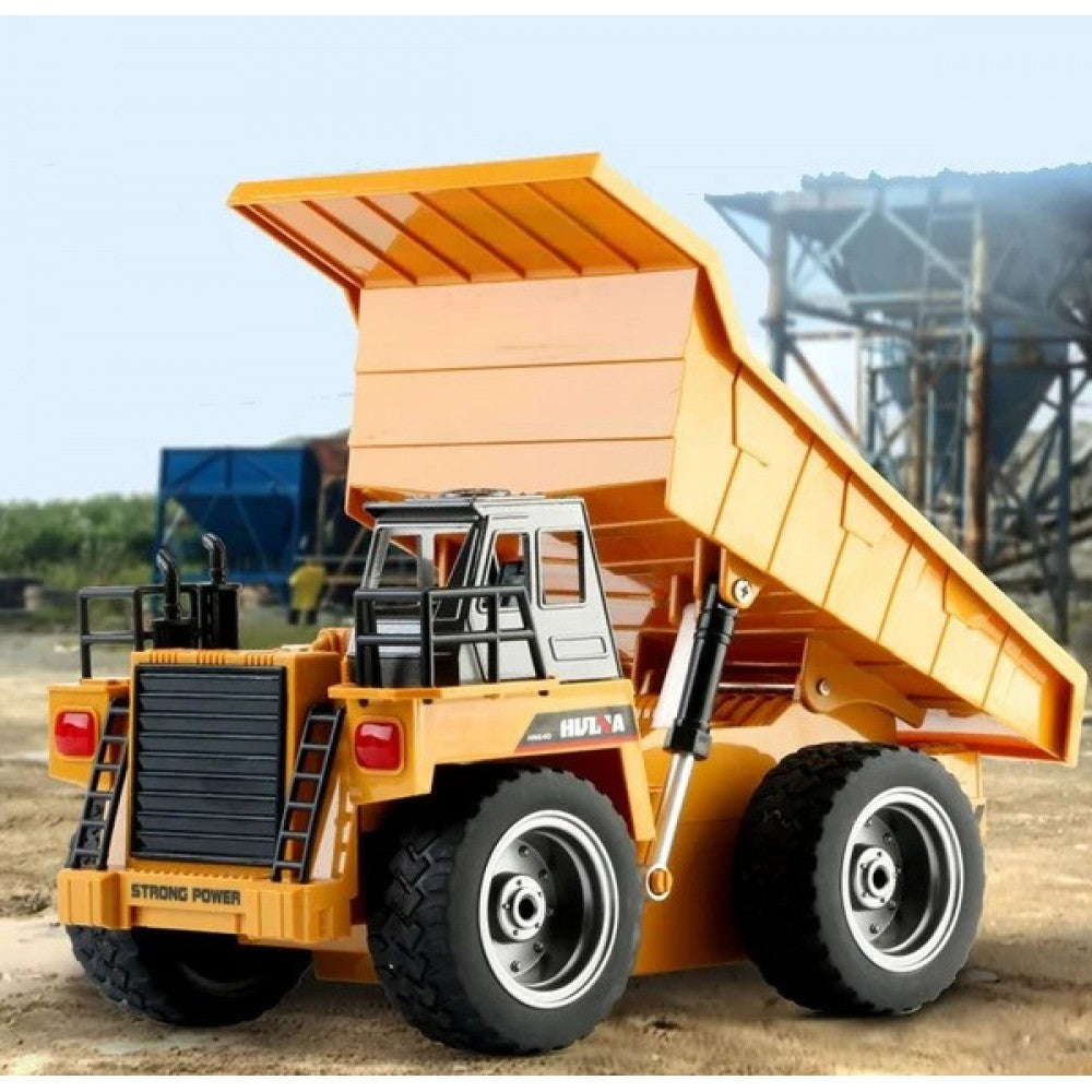 Huina Toys 1534 Remote Control Dump Truck 9 Channel Including Rechargeable battery 360°Direction 2.4Ghz Frequency 1:18 Scale