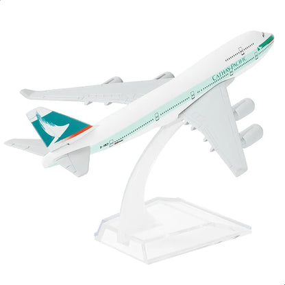 Aircraft Cathay Pacific Airplane B747 Display Stand ( 6 in L ) Diecast Metal (No.125) 16cm Scale Passenger Plane Model