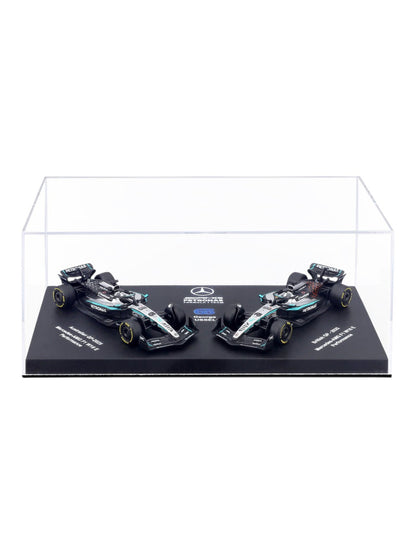 Bburago (18-58020R) Seasonal Livery-2025 Mercedes - Amg F1 W16 E Performance No.63 George Russell 1:64 Scale Diecast Model Acrylic