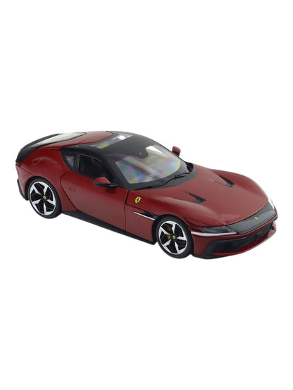 Ferrari 12 Cilindri Red Bburago Licensed Diecast Scale Model Car with Acrylic Cover 1:24 Scale