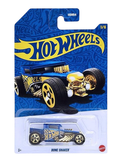 HotWheels 58th Anniversary "Pearl & Chrome"Card Art Mainline (Set of 5) 1:64 Scale