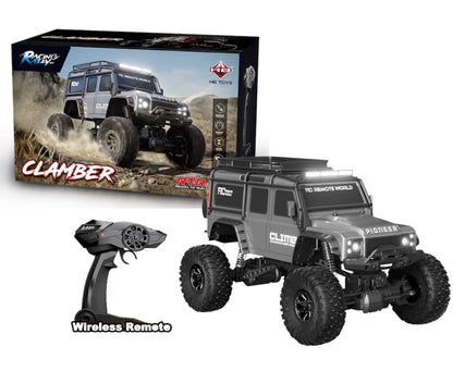 HB TOYS Racing Rally Clamber RTR Ready To Run 1:10 Scale 4WD RC Rock Crawler Off Road Car with Shock Absorbers.