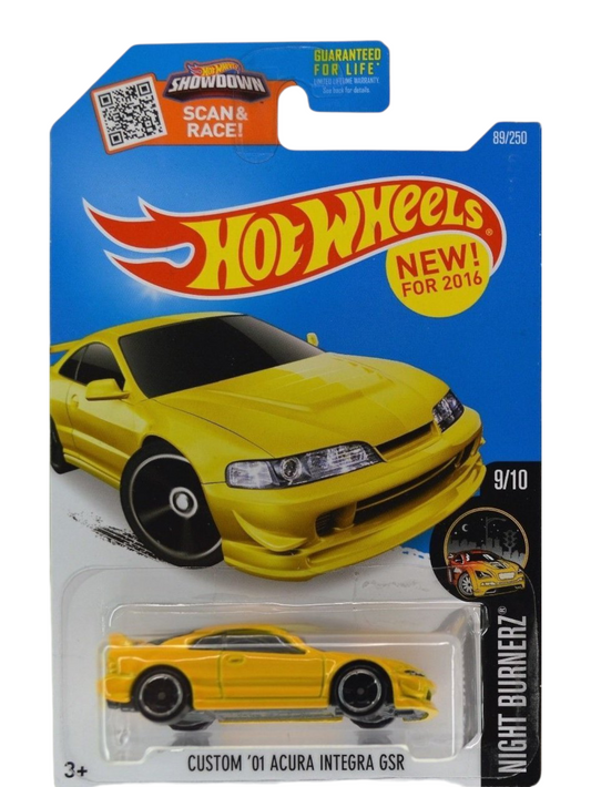 HotWheels Custom 01 Acura Integra GSR Imported Mainline 1:64 Scale
