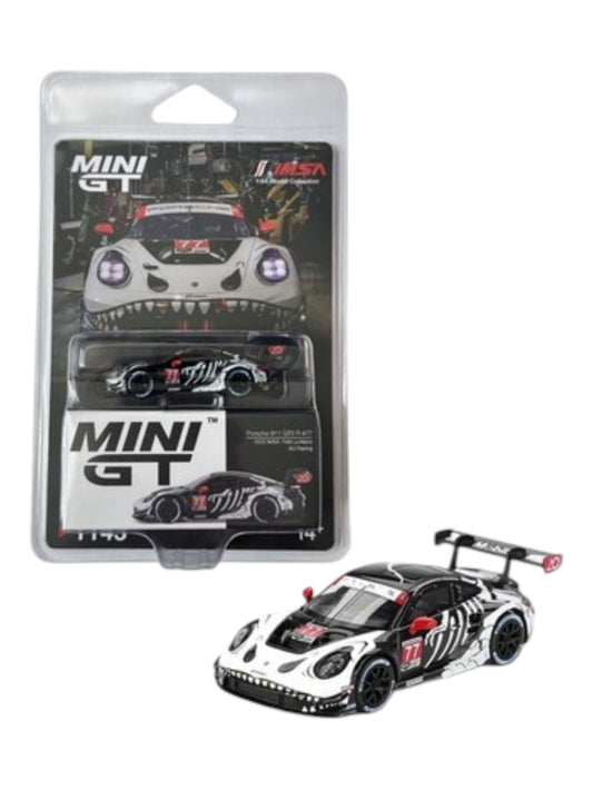 Mini GT Porsche 911 GT3 R 77 Ao Racing 2025 Imsa Petit Le Mans Imported 1:64 Scale (code - 1143)