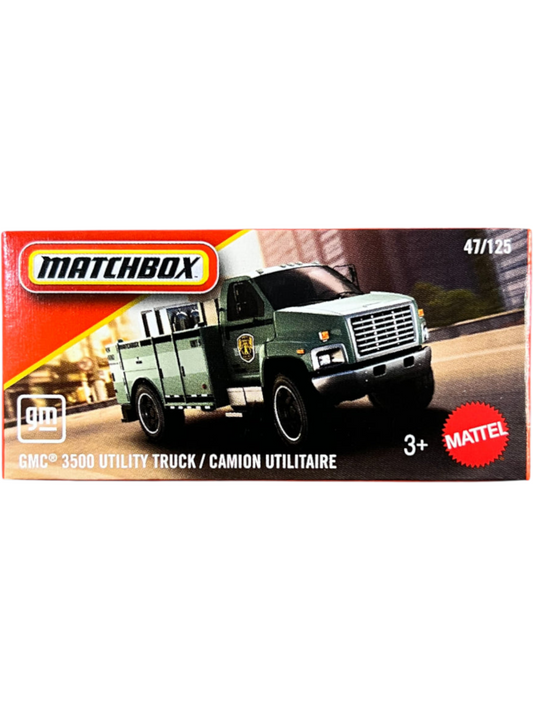 Matchbox Power Grabs - GMC 3500 Utility Truck / Camion Utilitaire - 1:64 Scale no-47