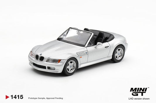 PRE-ORDER Mini GT.1415 BMW Z3 TITANIUM SILVER 1:64 Scale Diecast Model Box / Blister (ETA-APR 2027)