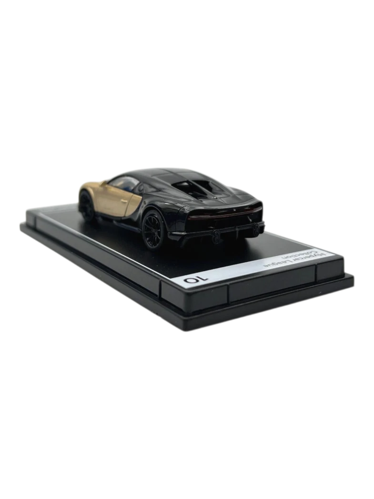 Postercars Bugatti Chiron Supersport Hypercar League Collection 1:64 Scale / Silk & Nocturne Black No . 10