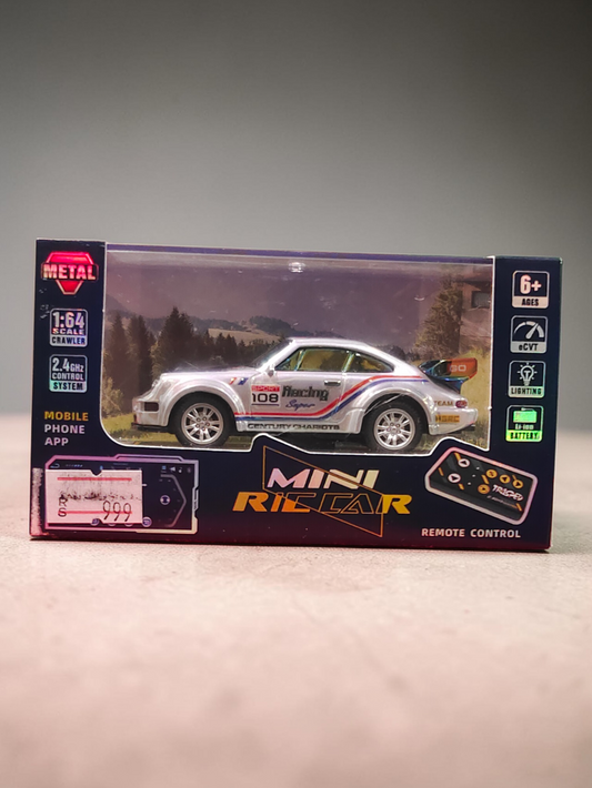 Mini RC Car Remote Control Trasped Speed Regulating Alloy Model Car 2.4 GHZ Control System 1:64 Scale