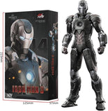 ZD Toys Marvel Studios Iron Man MK14 1:10 Scale Non-Light-Up Action Figure | Iron 3 Collectible with Interchangeable Hands & Effect Parts | Model 1906-14