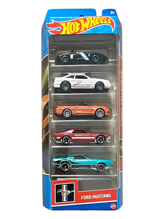 Hotwheels Ford Mustang Set of 5  Scale Imported Mainline 1:64 Scale