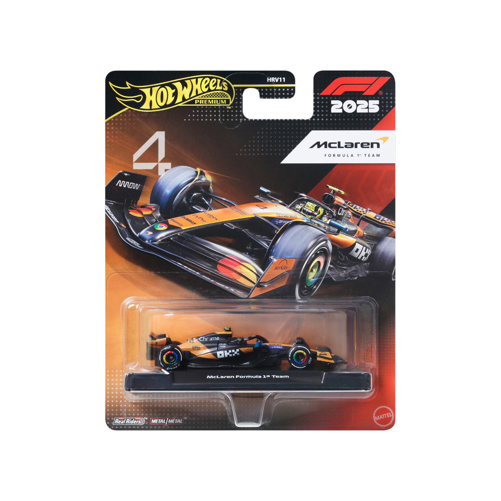 Hotwheels McLAREN Formula 1 Team no 4  Imported premium 1:64 Scale 2025