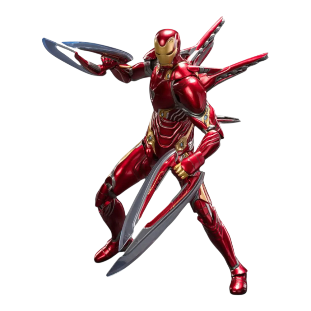 Action figure Marvel Avengers Endgame The infinity Saga : Scale 1/10 Scale iron Man Nano Technology MK85 Luminious Version 2.0 Figure by ZD Toys