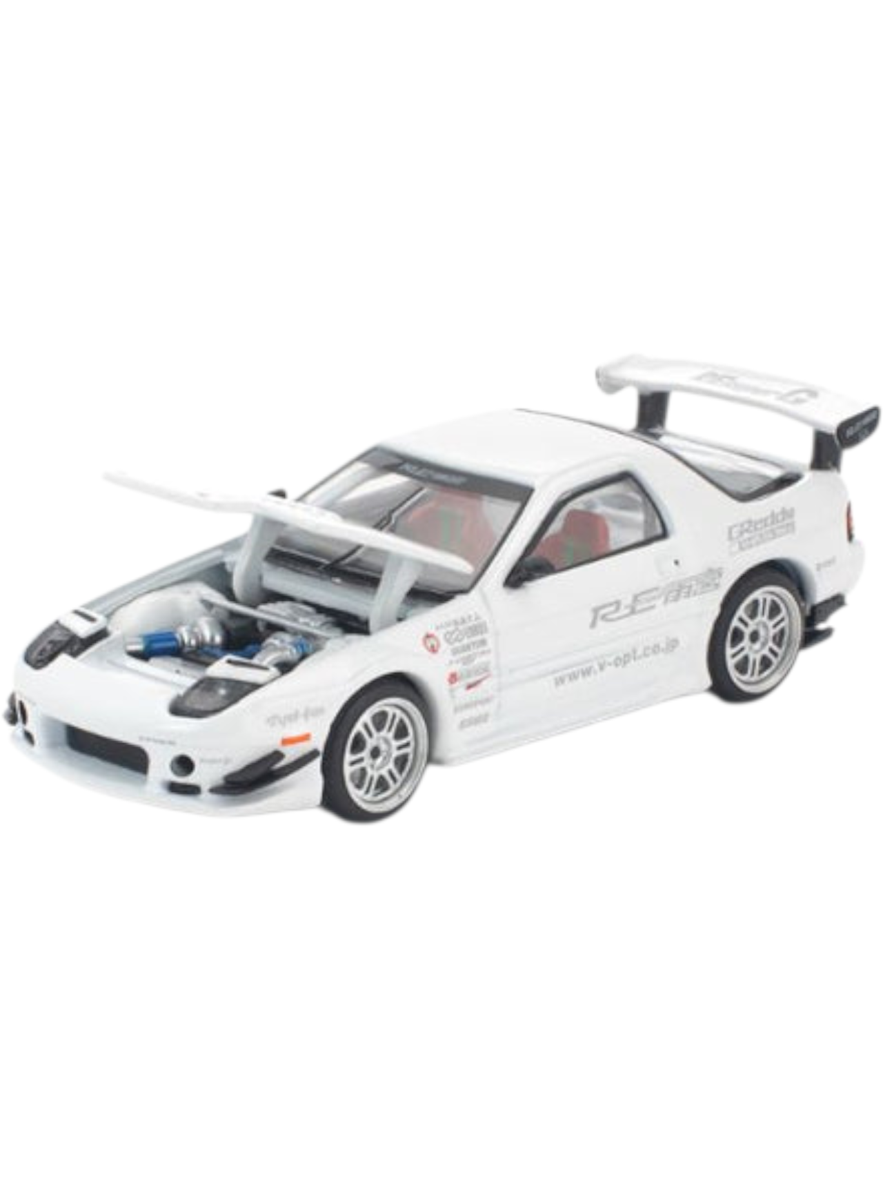 Pop Race #260: Mazda RX7 FC3S Re-Amemiya - White 1:64 Scale
