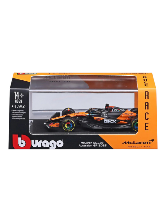 Bburago Formula 1 (F1) 2025 Mclaren MCL39 Oscar Piastri No-81 1:64 Scale