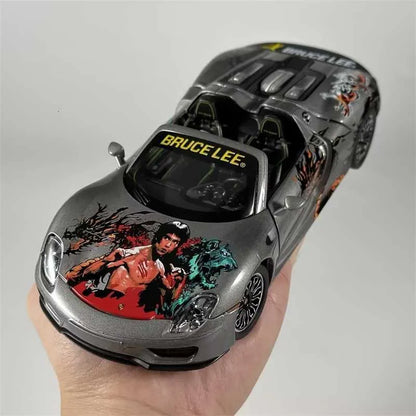 Cca Porsche 918 Spyder Brucelee Doors Can Be Open , 1:24 Scale