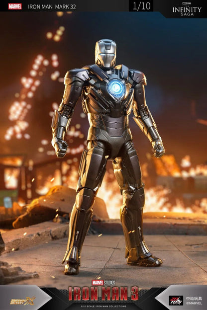 ZD Toys Marvel Studios The Infinity Saga 'Iron Man 3 XXXII 1:10 Scale Mark 32 Highly Articulated Action Figure 7'inch