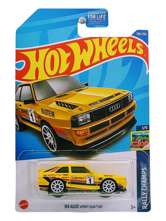 HotWheels 84 Audi Sport Quattro Imported Mainline 1:64 Scale