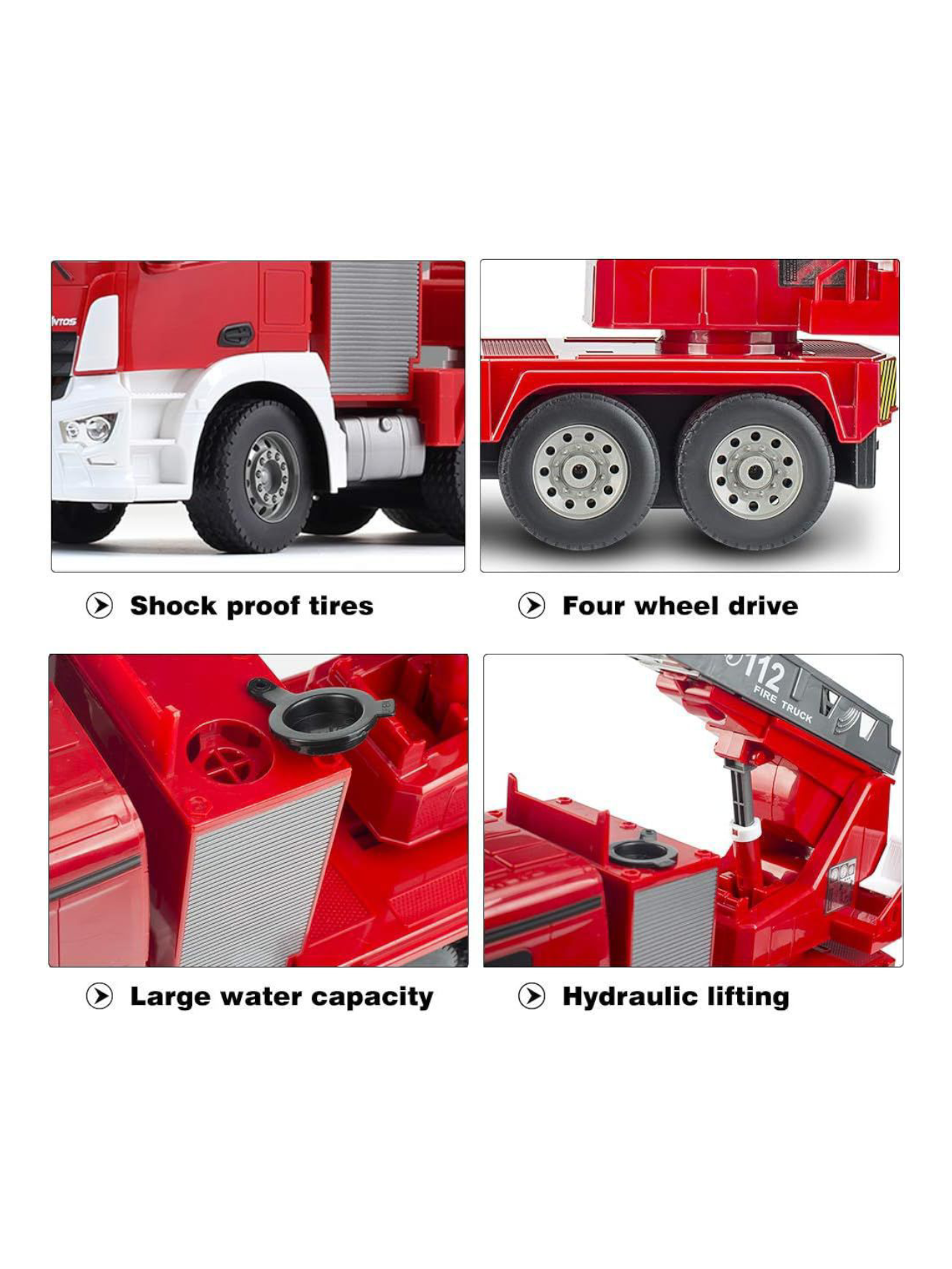 Remote Control (RC) Water Pumping Fire Truck 1:20 Scale