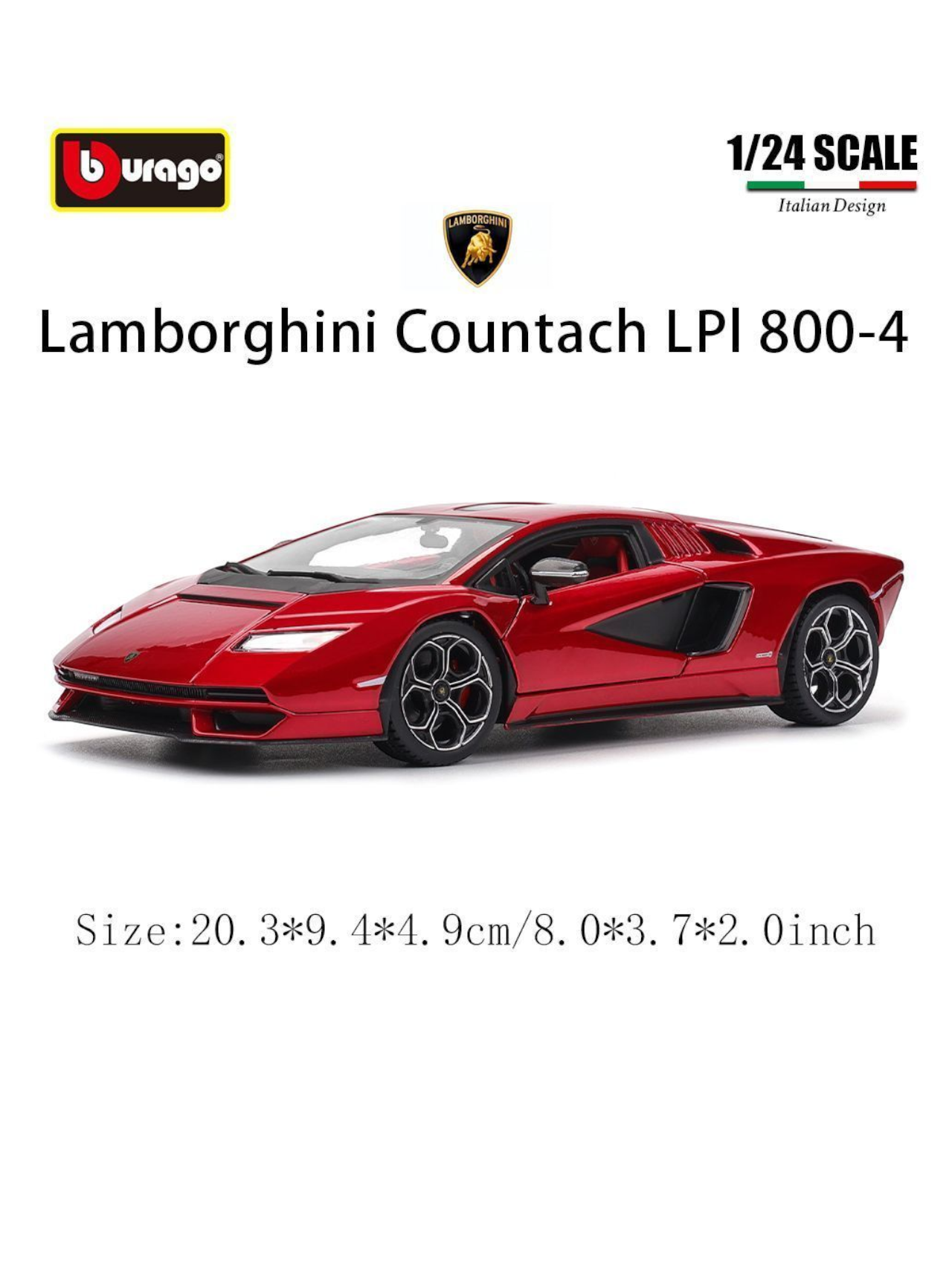 Bburago Lamborghini Countach LPI 800-4 1:24 Scale