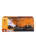 Bburago (18-58019P) Mclaren Formula 1 Team No.81 Oscar Plastri Australian Gp-2025 / British Gp-2025 Mclaren MCL39 Diecast Model Acrylic Protecter 1:64 Scale