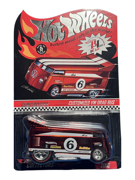 HotWheels RLC 'Custom VW Drag Bus Imported 1:64 Scale (With Protector)