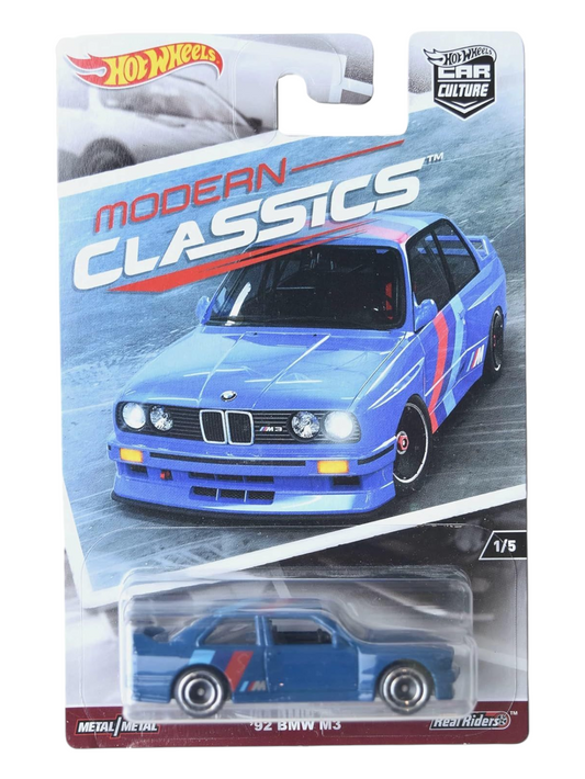 HotWheels Car Culture Modern Classics 92 BMW M3 Imported Premium 1:64 Scale