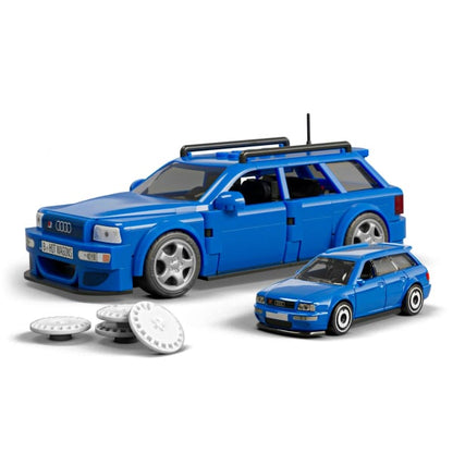 HotWheels 94 Audi Avant RS2 Building Set 10+253 Pcs Exclusive Metal Car 1:32 Scale (box damaged)