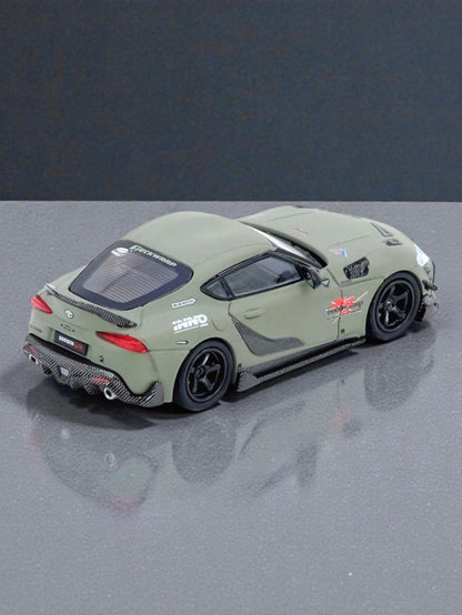 INNO64 Toyota Supra A90 DARWIN PRO MATT GREEN 1:64 Scale Mattel Diecast IN64-A90DP-MATGR