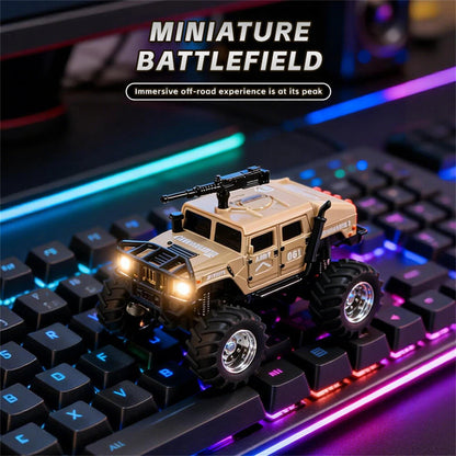 TRASPED Mini RC Crawler 1:64 Scale – Random Assortment | 2.4GHz Remote Control | LED Lights